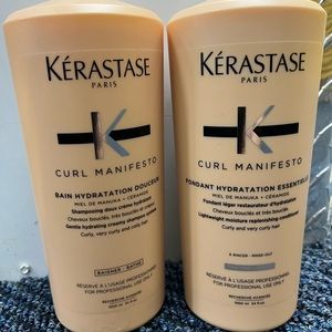 kerastase Bain Curl Manifesto Shampoo Liter & Fondant Conditioner Liter